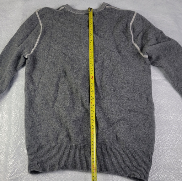 Banana Republic Mens Todd & Duncan 100% Scottish Cashmere Gray Sweater Sz Small - Picture 5 of 13